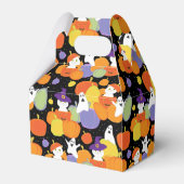 Halloween Pumpkins Cats en Ghosts Colorful Bedankdoosjes (Achterkant)