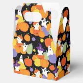Halloween Pumpkins Cats en Ghosts Colorful Bedankdoosjes (Geopend)