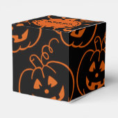 Halloween Pumpkins Cube Favor Box Bedankdoosjes (Achterkant)
