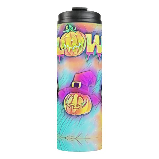 Halloween Pumpkins en Ghost Thermosbeker (Voorkant)