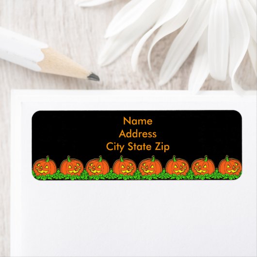 Halloween Pumpkins Etiket (Insitu)