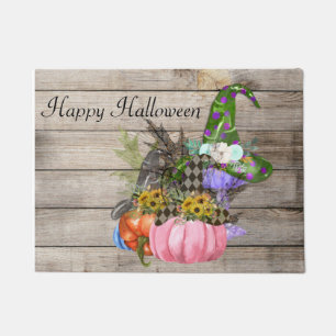 Halloween Pumpkins, Fall Leaves Doormat Deurmat