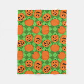 Halloween Pumpkins Fleece Deken (Voorkant)