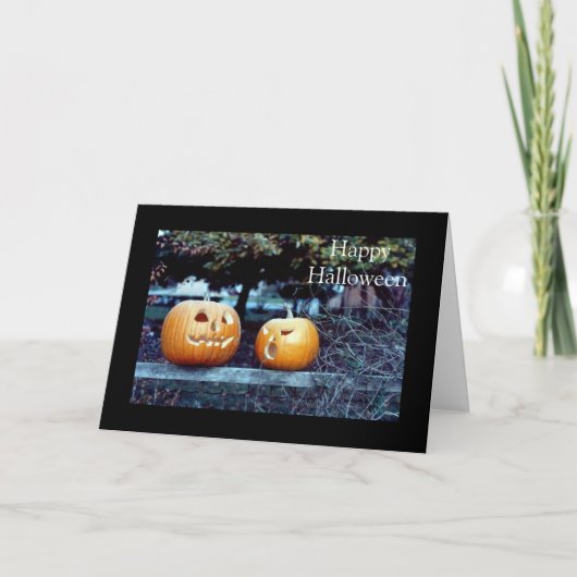 Halloween Pumpkins Fotograaf Kaart (Voorkant)