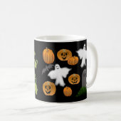 Halloween Pumpkins & Ghosts Mok (Voorkant rechts)