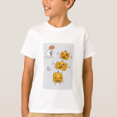 Halloween Pumpkins & Ghosts T-shirt (Voorkant)