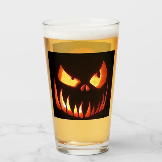 Halloween Pumpkins Glas (Voorkant gevuld)