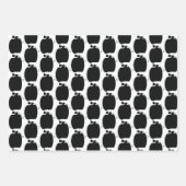 Halloween Pumpkins Hand Drawn Sinaasappel Black Pa Inpakpapier Vel (Voorkant 2)