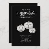 Halloween Pumpkins - Hand-getrokken illustratie Kaart (Voorkant / Achterkant)