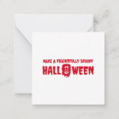 Halloween Pumpkins in The Haunted Forest Notitiekaartje (Achterkant)