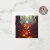 Halloween Pumpkins in The Haunted Forest Notitiekaartje (Voorkant / Achterkant in situ)