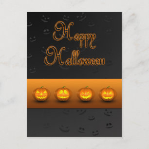 Halloween Pumpkins Jack-o-Lantern Briefkaart