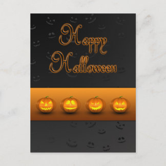 Halloween Pumpkins Jack-o-Lantern Briefkaart