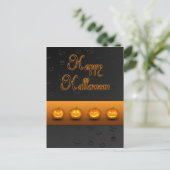 Halloween Pumpkins Jack-o-Lantern Briefkaart (Staand voorkant)