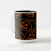 Halloween Pumpkins Jack-O-Lantern Coffee Mok (Voorkant links)