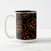 Halloween Pumpkins Jack-O-Lantern Coffee Mok (Links)
