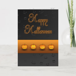 Halloween Pumpkins Jack-o-Lantern Kaart