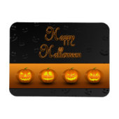 Halloween Pumpkins Jack-o-Lantern Magneet (Horizontaal)