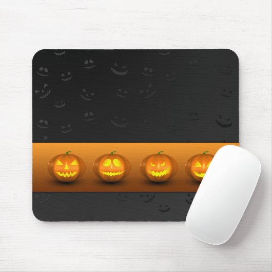 Halloween Pumpkins Jack-o-Lantern Muismat (Met muis)