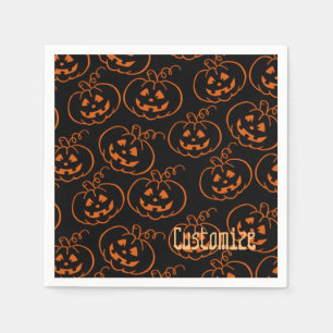 Halloween Pumpkins Jack-O-Lantern Napkins Servet