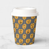 Halloween PUMPKINS Jack-O-Lantern Papieren Bekers (Rechts)