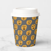 Halloween PUMPKINS Jack-O-Lantern Papieren Bekers (Voorkant)