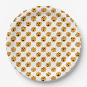 Halloween PUMPKINS Jack-O-Lantern Papieren Bordje