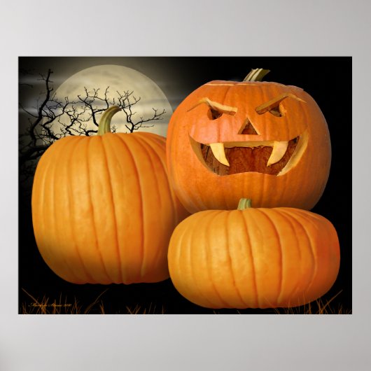 Halloween Pumpkins & Jack-o-Lantern Poster (Voorkant)