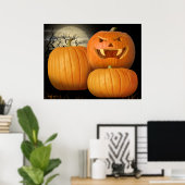 Halloween Pumpkins & Jack-o-Lantern Poster (Thuiskantoor)