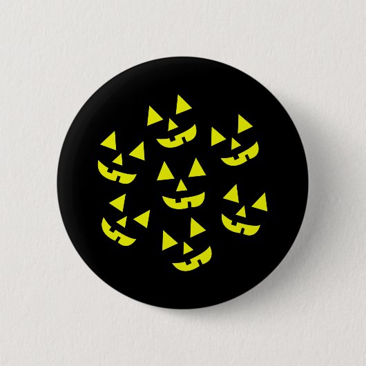 Halloween Pumpkins Jack O' Lantern Ronde Button 5,7 Cm (Voorkant)