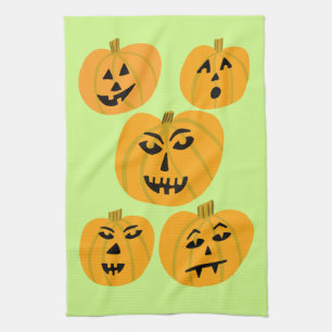 Halloween PUMPKINS Jack-O-Lantern Theedoek