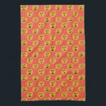 Halloween PUMPKINS Jack-O-Lantern Theedoek<br><div class="desc">Decoreer je keuken met deze leuke pompoenen keukenhanddoek. Maakt een geweldig seizoensgebonden huishouden of bruiloft cadeau! U kunt het aanpassen en tekst ook toevoegen. Bekijk mijn winkel voor veel meer kleuren en patronen!</div>