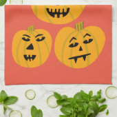 Halloween PUMPKINS Jack-O-Lantern Theedoek (Gevouwen)