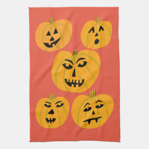 Halloween PUMPKINS Jack-O-Lantern Theedoek