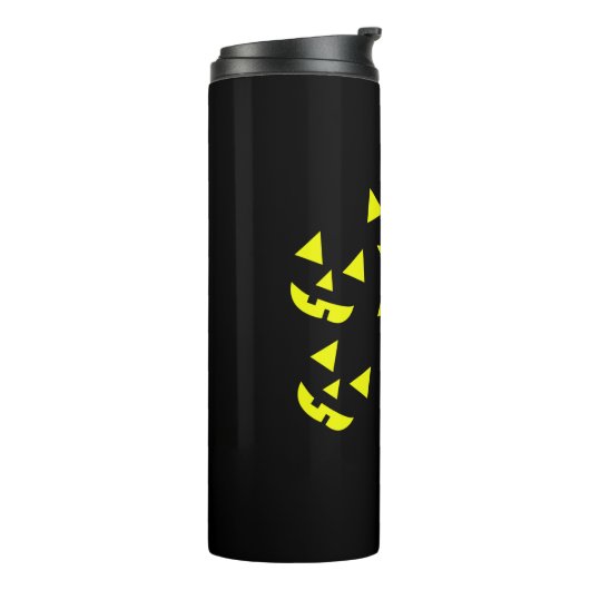 Halloween Pumpkins Jack O' Lantern Thermosbeker (Gedraaid links)