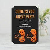 Halloween Pumpkins komt omdat jij geen partij bent Kaart (Staand voorkant)