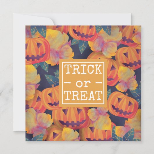 Halloween Pumpkins Kostuumfeest | Uitnodiging (Voorkant)