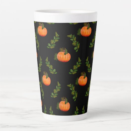 Halloween Pumpkins Latte Mok (Voorkant)