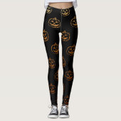 Halloween Pumpkins Leggings (Voorkant)