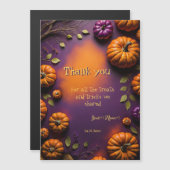 Halloween Pumpkins Magnetische Uitnodiging (Voorkant / Achterkant)