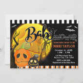 Halloween Pumpkins Moonlight Baby shower Kaart (Voorkant)