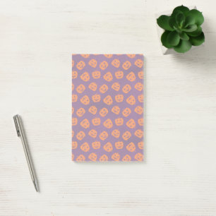 Halloween Pumpkins op Paars Achtergrondpatroon Post-it® Notes