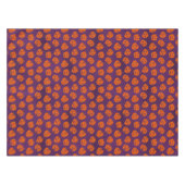 Halloween Pumpkins op Paars Achtergrondpatroon Tafelkleed (Voorkant (Horizontaal))