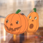 Halloween Pumpkins Pair Raamsticker (Vel 2)