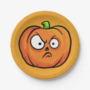 Halloween Pumpkins paper borden 2 Papieren Bordje