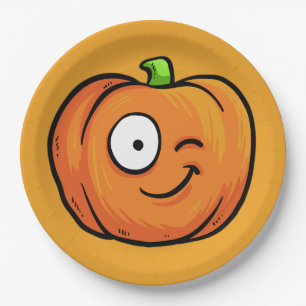 Halloween Pumpkins paper borden 6 Papieren Bordje