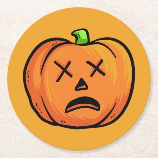 Halloween Pumpkins paper onderzetters 9 (Voorkant)