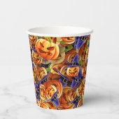 Halloween Pumpkins Papieren Bekers (Achterkant)