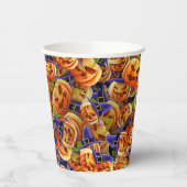 Halloween Pumpkins Papieren Bekers (Links)