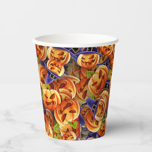 Halloween Pumpkins Papieren Bekers (Voorkant)